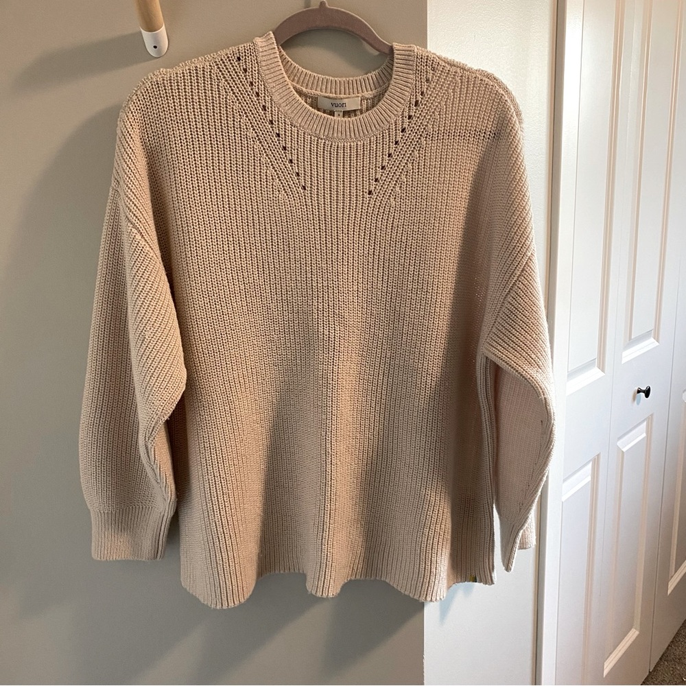 Vuori Cozy Cream Knit Sweater